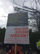 Schild, EUCOM, Stuttgart-Vaihingen, 4. April 2026, Foto: Sergej Perelman 